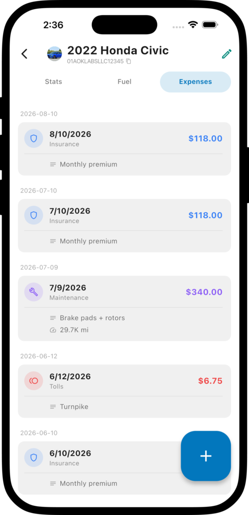 Expense Log