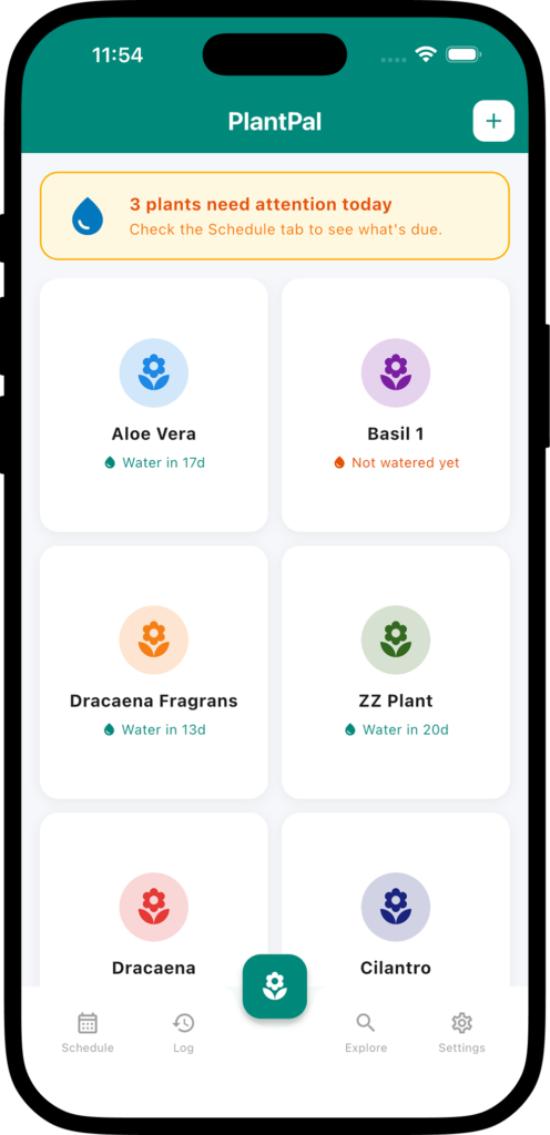 PlantPal app screenshot