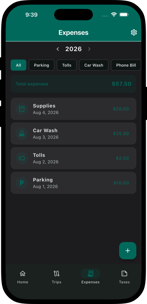 Expenses Screen